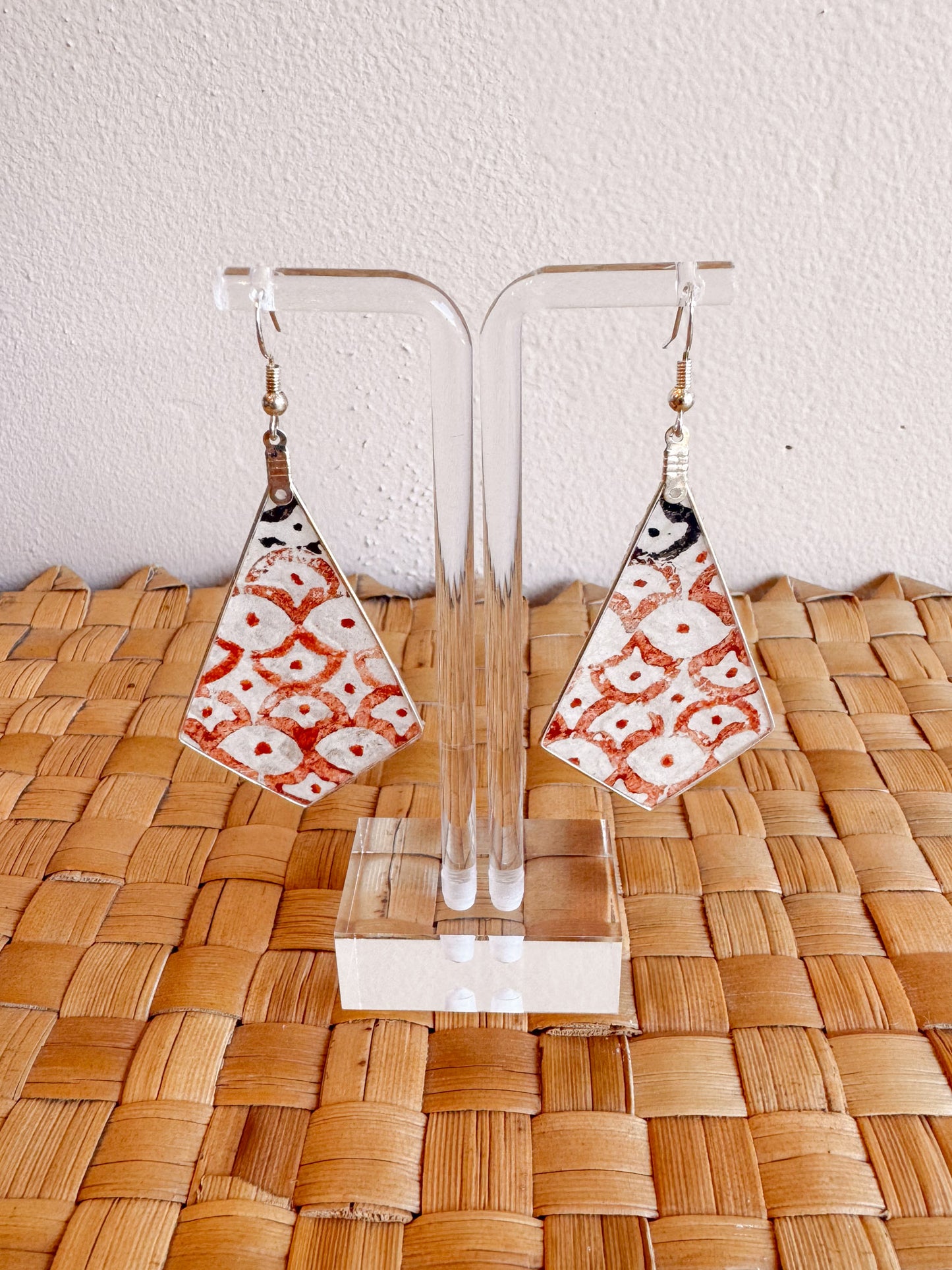 Kapa Earrings Natural Printed