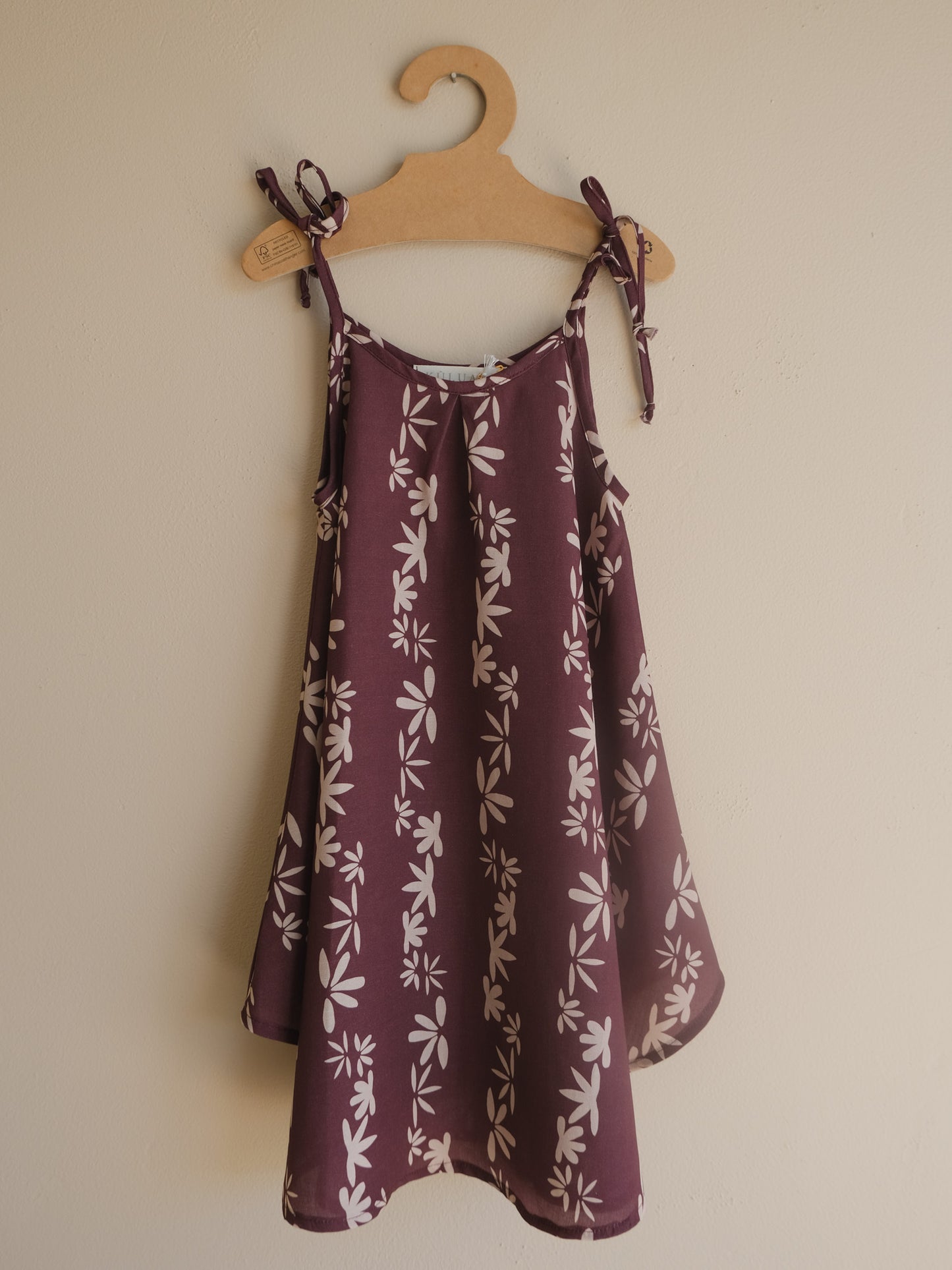Keiki ʻŌpua Tie Dress Coco Naupaka