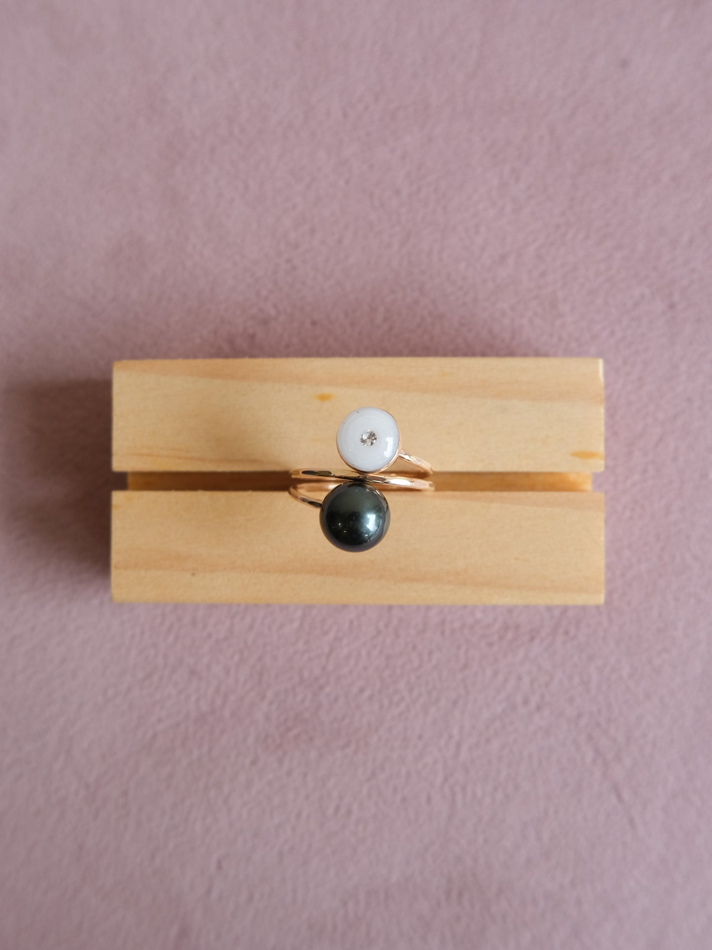 Puka + Pearl Ring