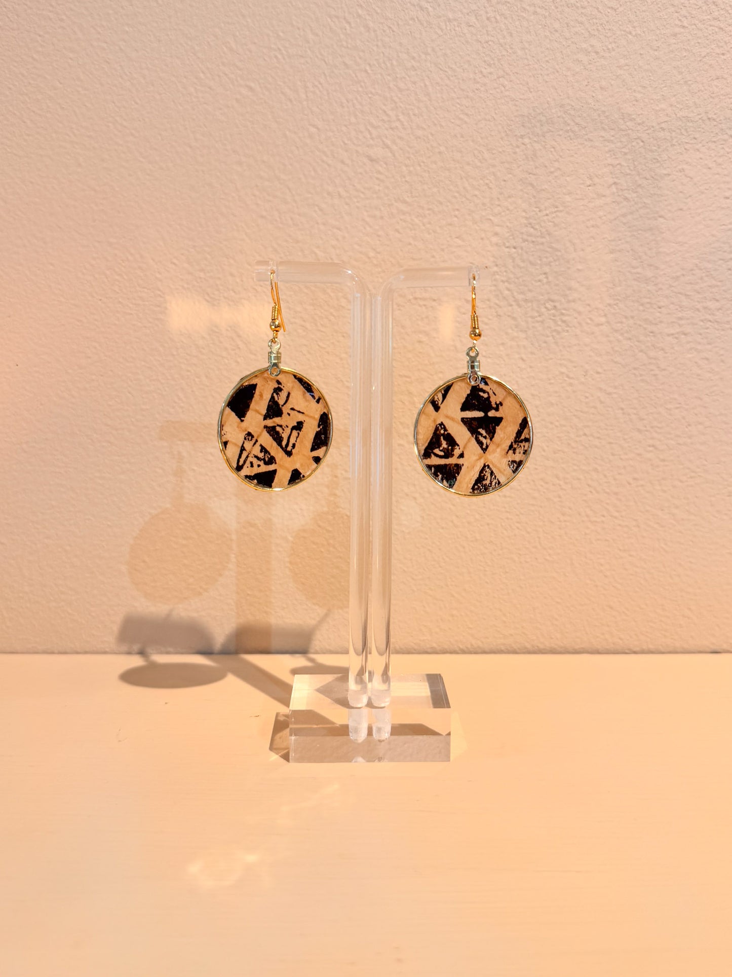 Kapa Earrings Natural Printed