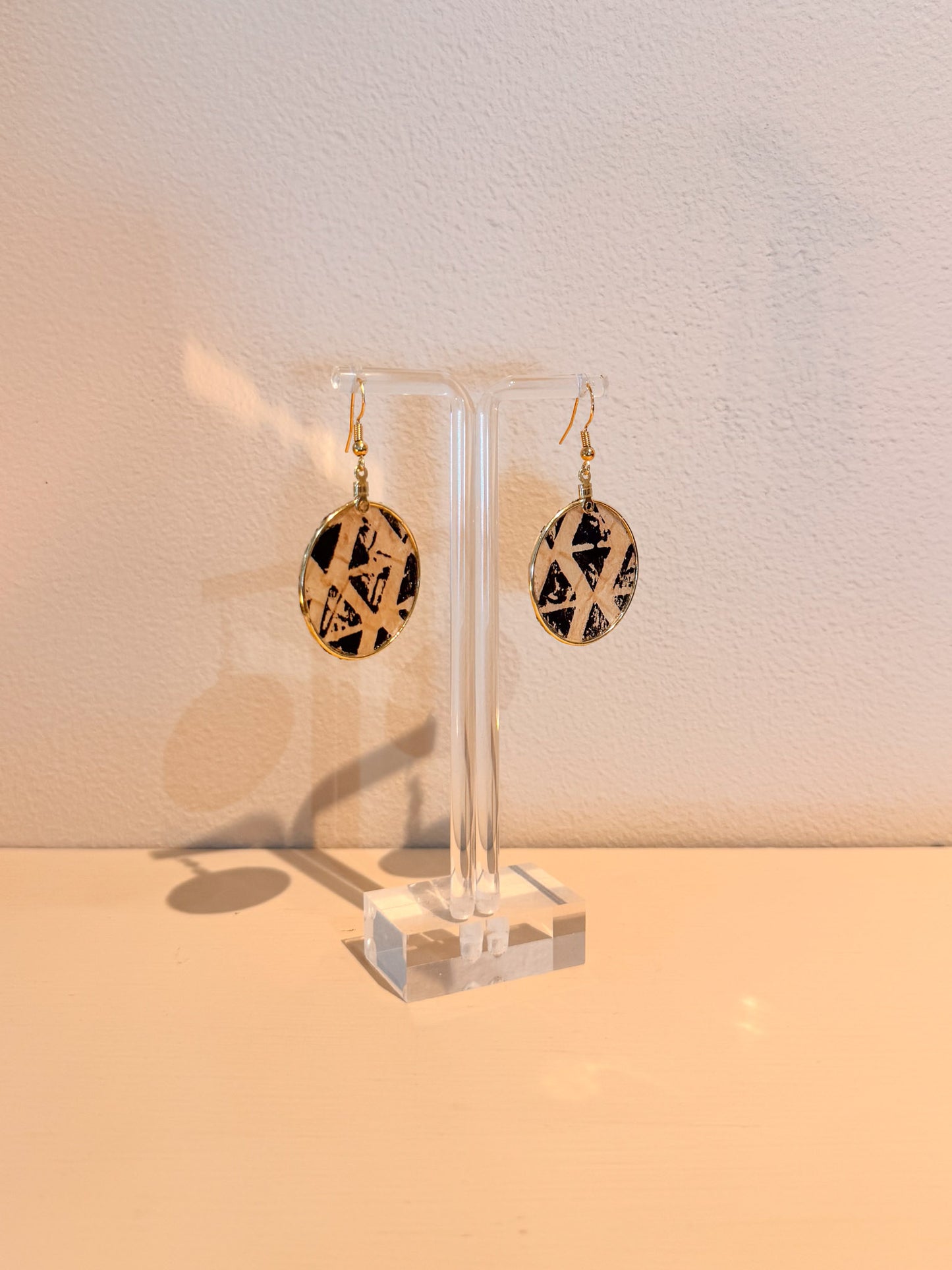 Kapa Earrings Natural Printed