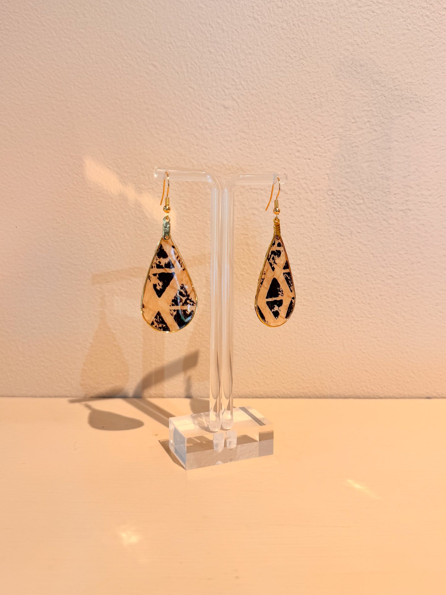Kapa Earrings Natural Printed