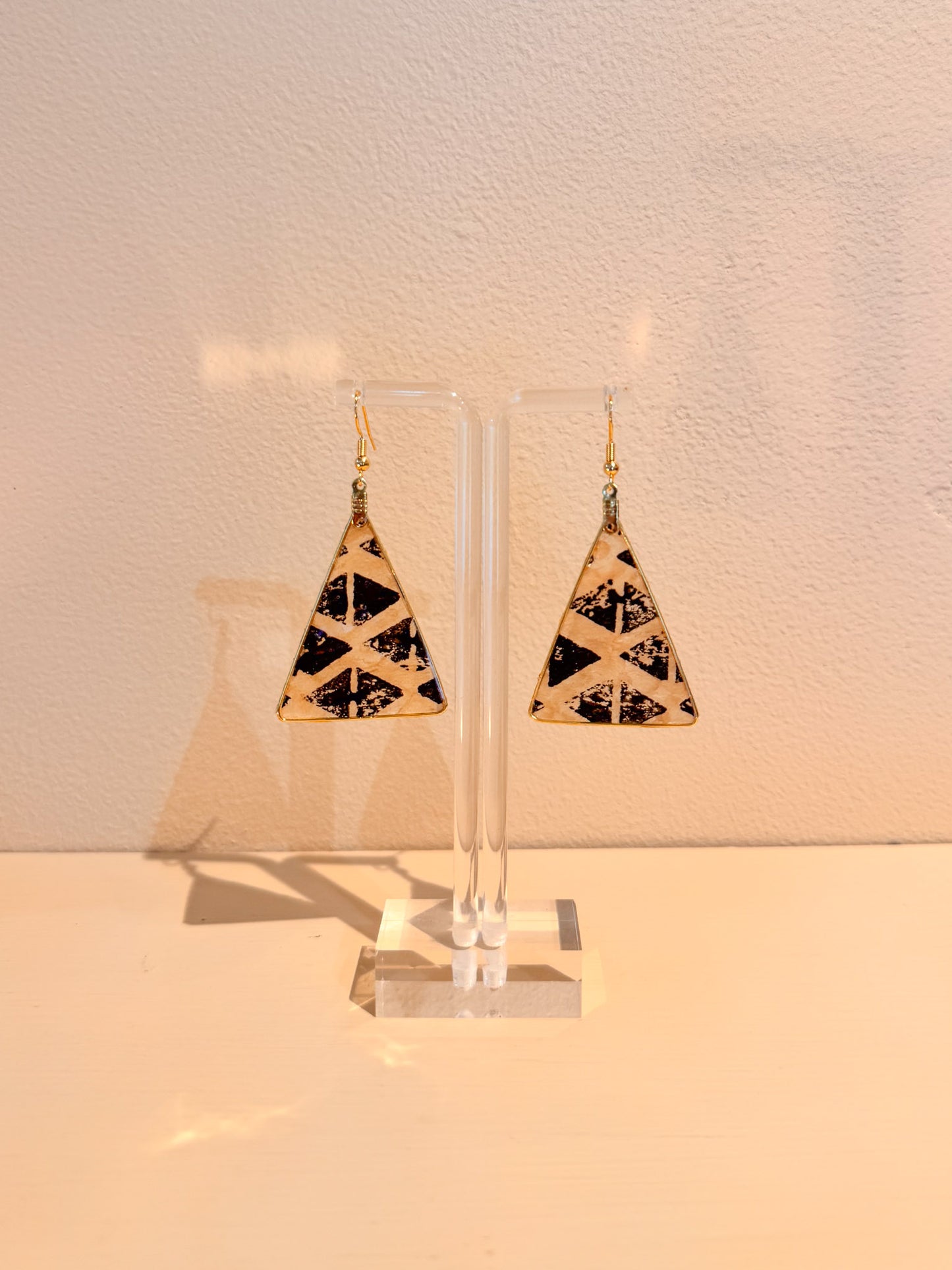 Kapa Earrings Natural Printed