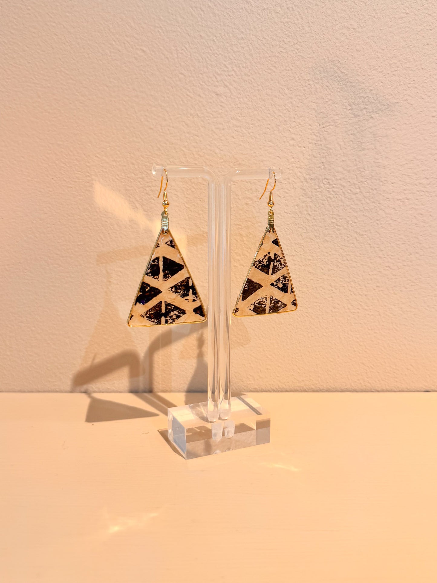 Kapa Earrings Natural Printed