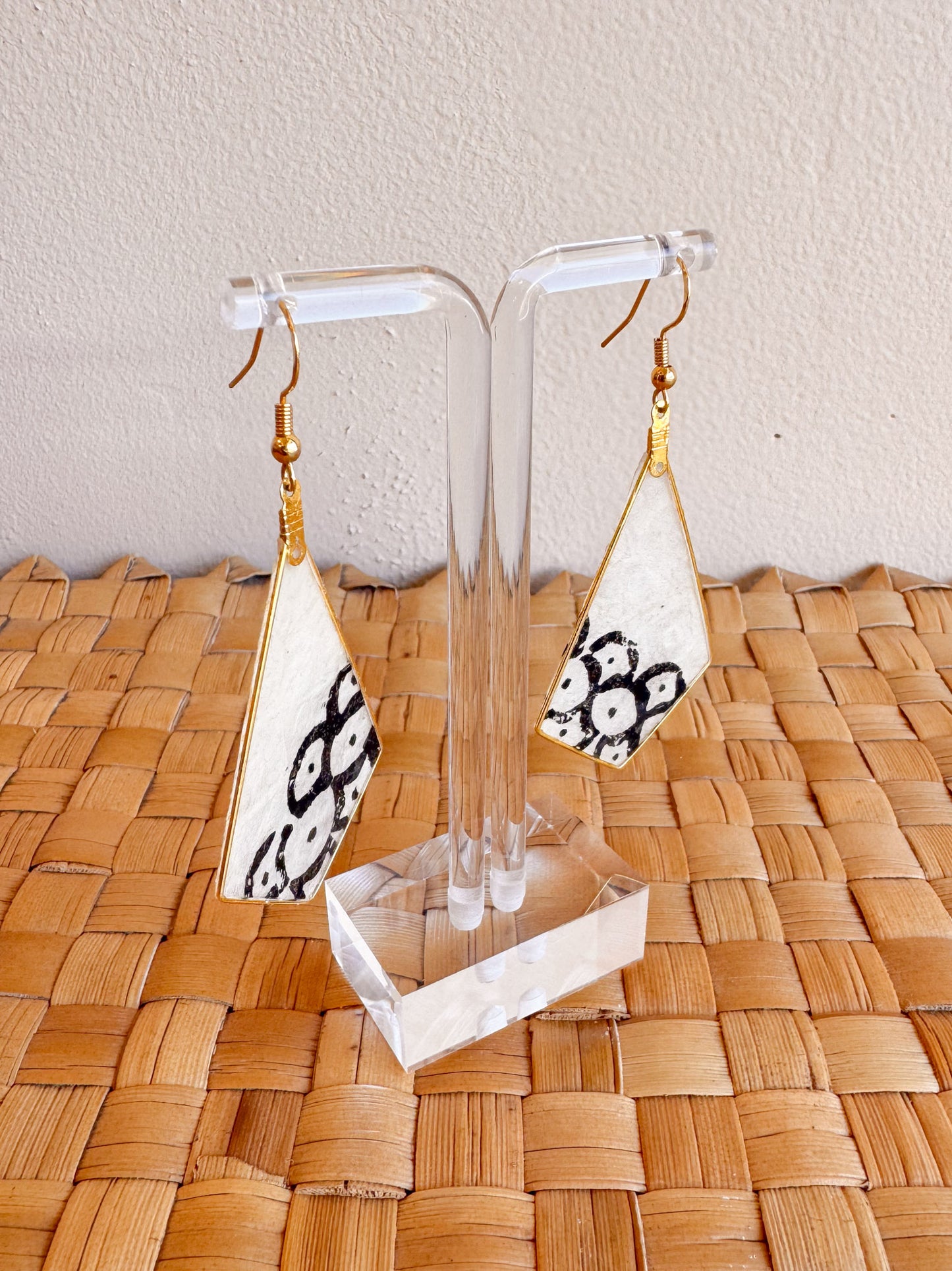 Kapa Earrings Natural Printed