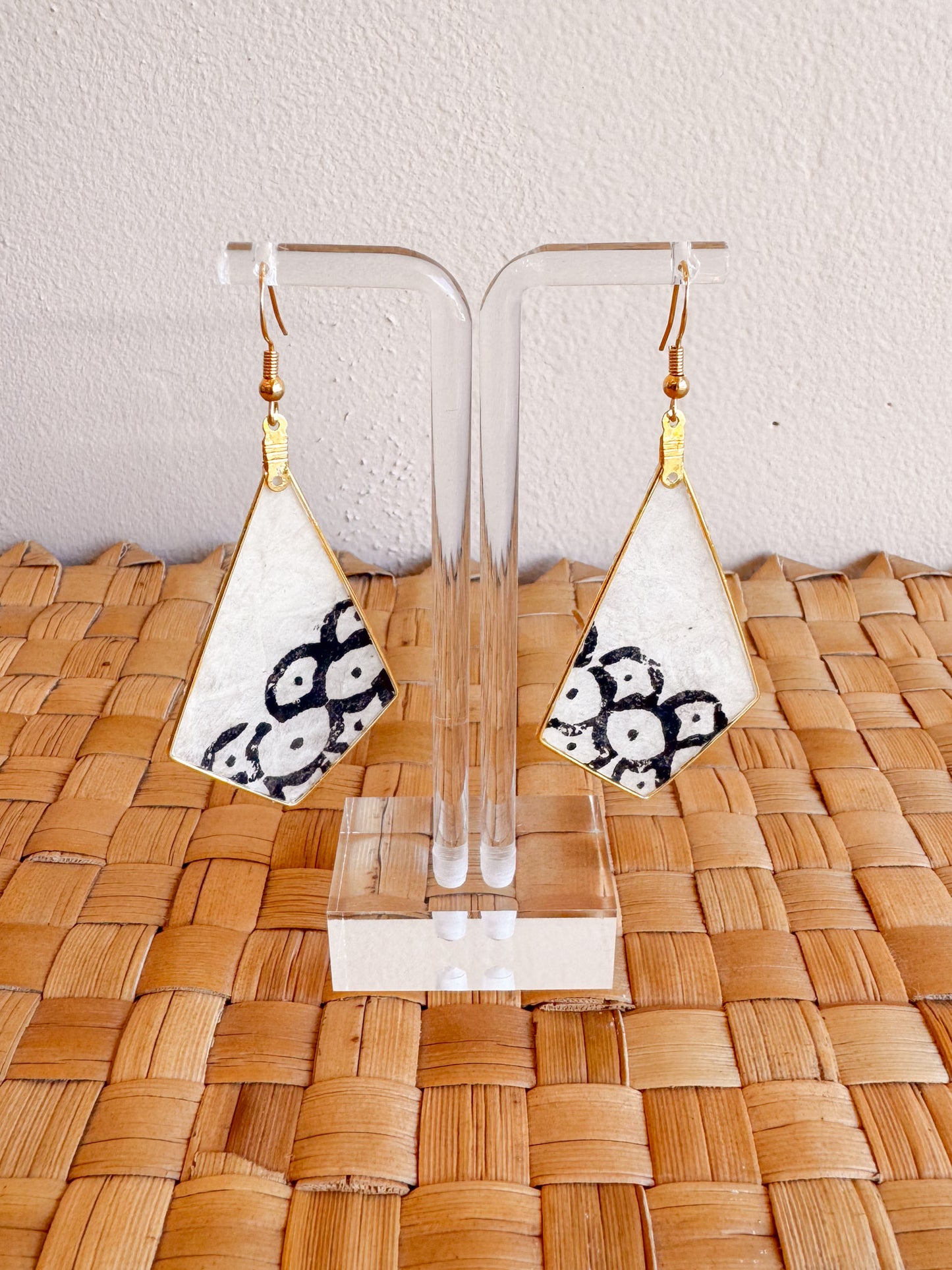Kapa Earrings Natural Printed
