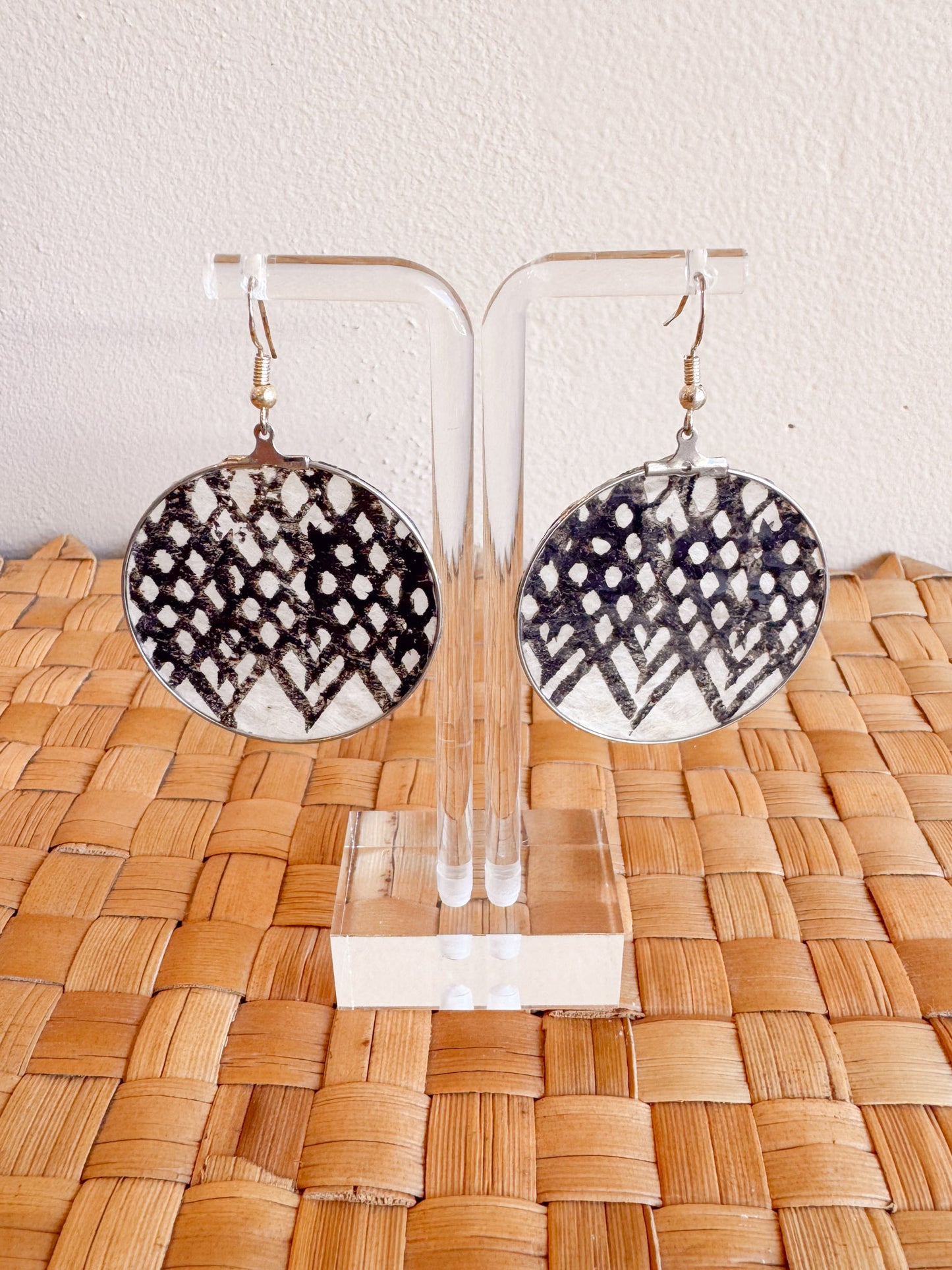 Kapa Earrings Natural Printed