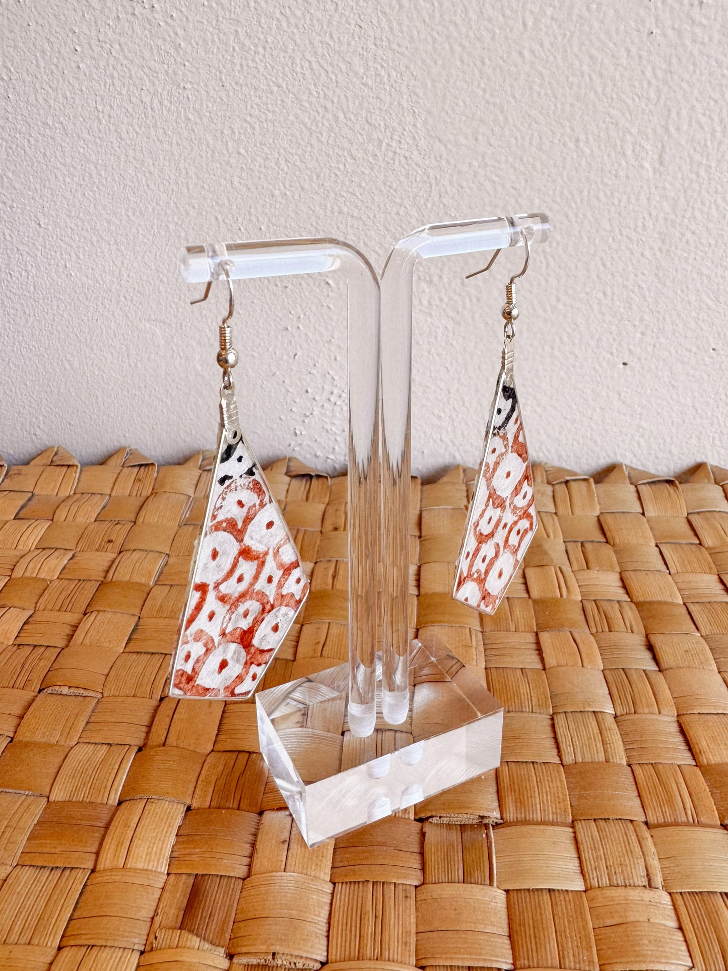 Kapa Earrings Natural Printed
