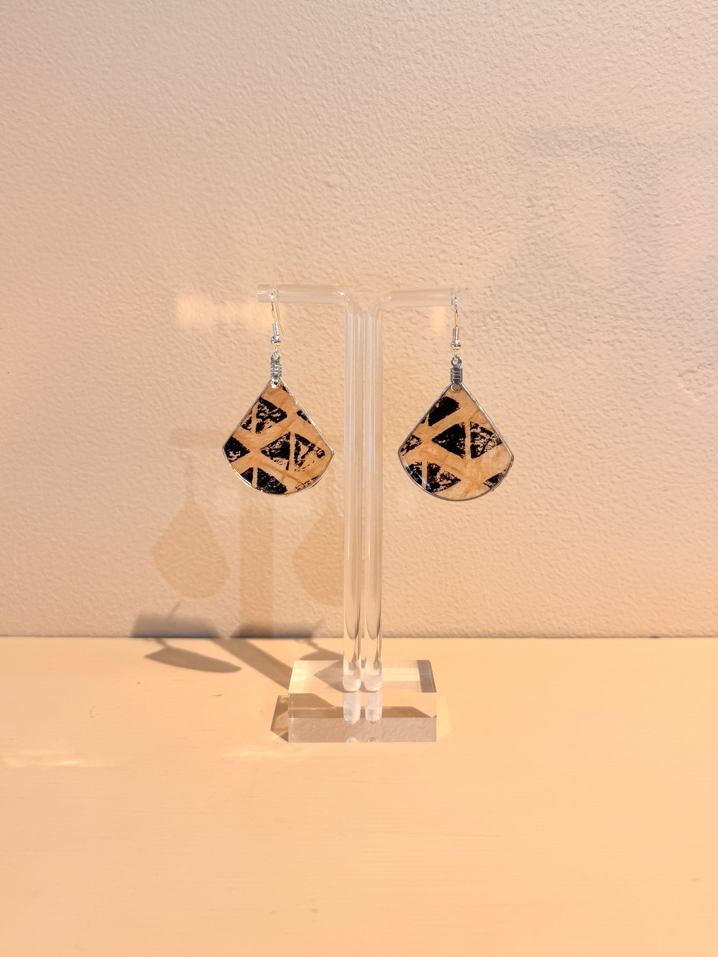 Kapa Earrings Natural Printed