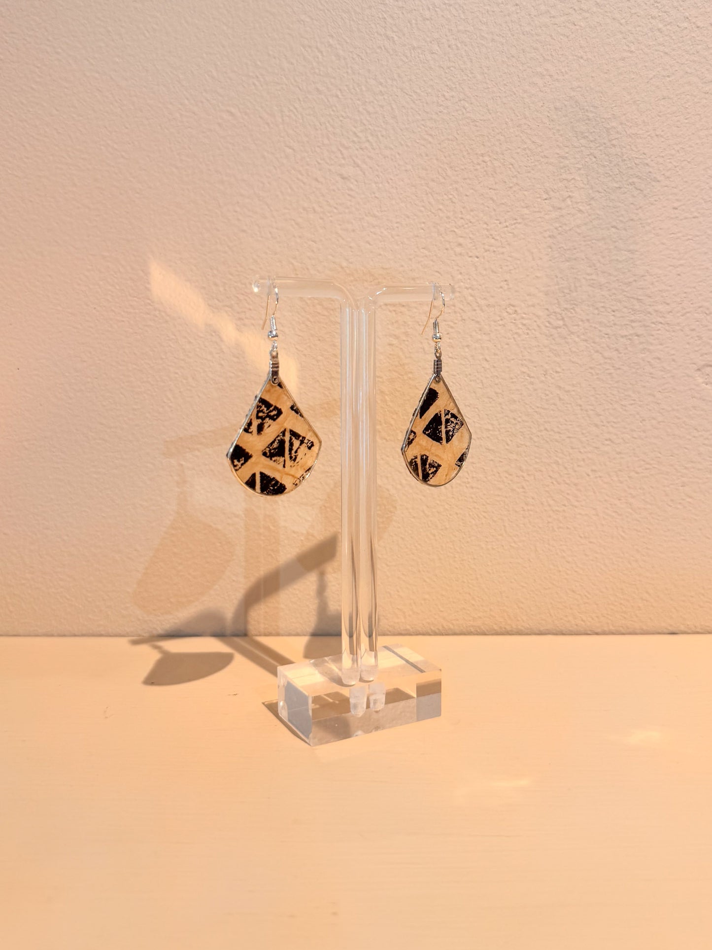 Kapa Earrings Natural Printed