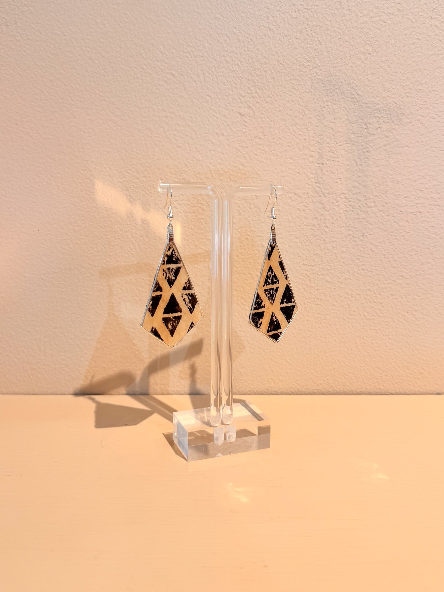 Kapa Earrings Natural Printed