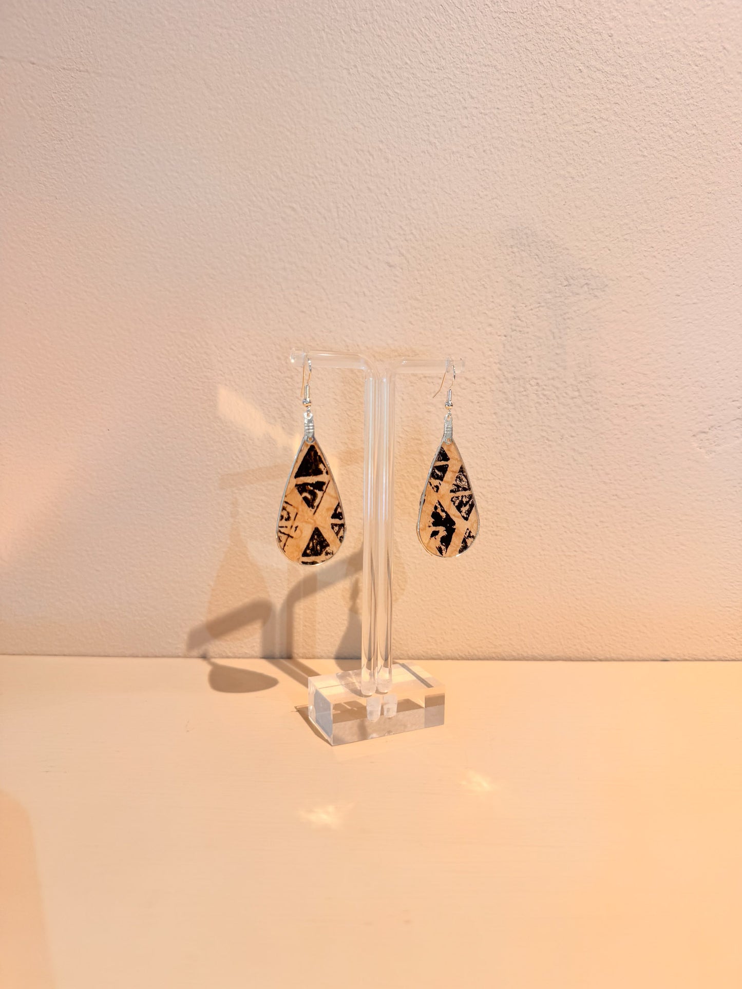 Kapa Earrings Natural Printed