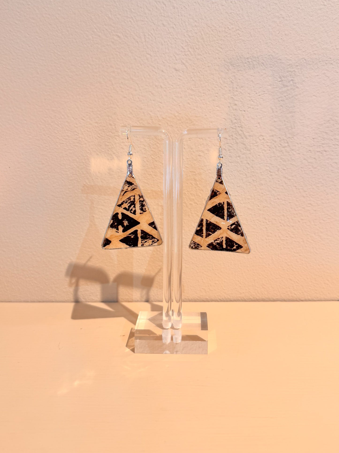 Kapa Earrings Natural Printed