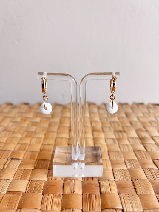 Kahale Puka Shell Earrings