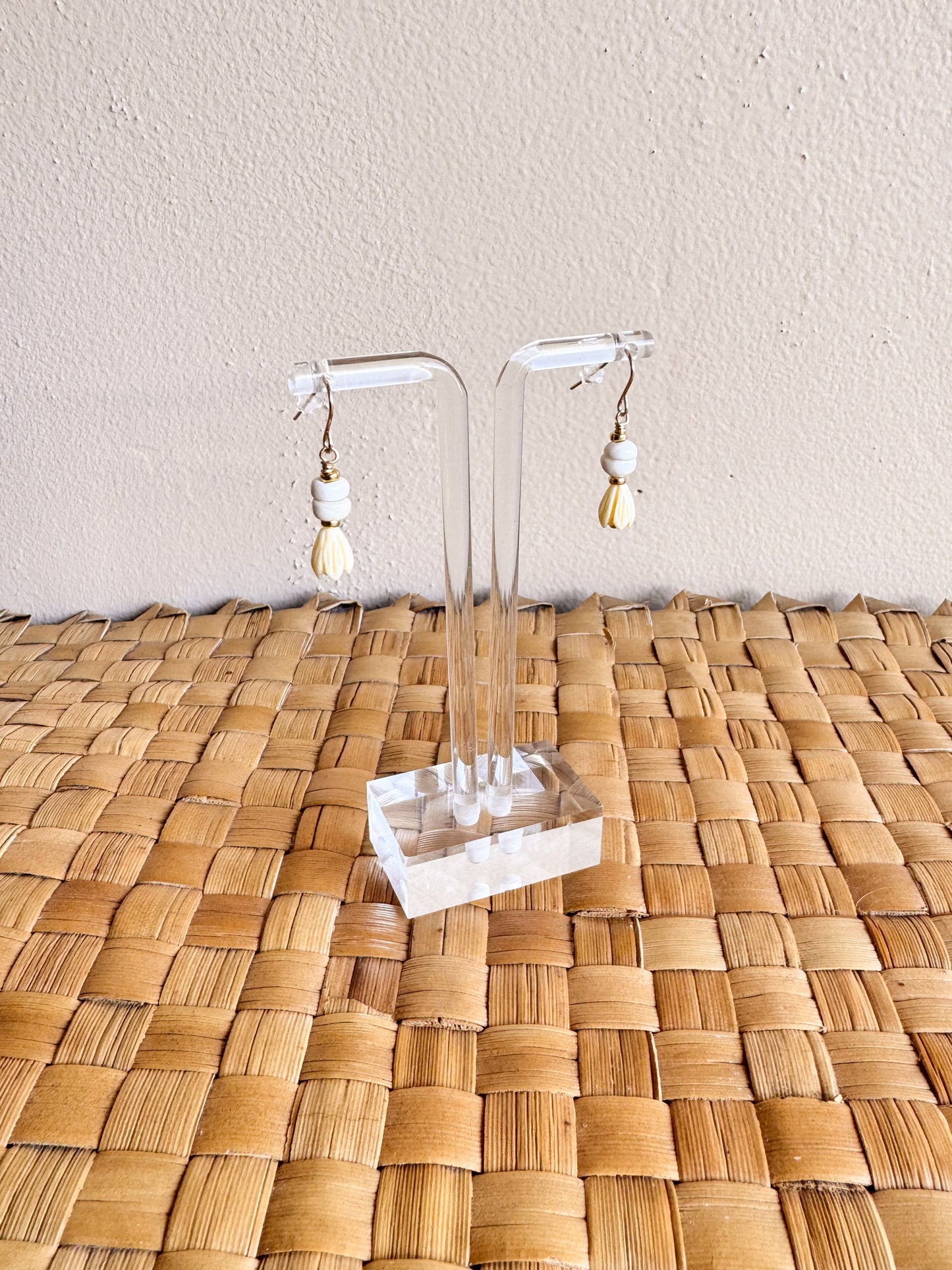 Kēhau Earrings - Gold Pīkake Puka Drop