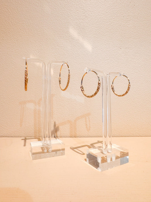 Lauhala Endless Hoop Earrings