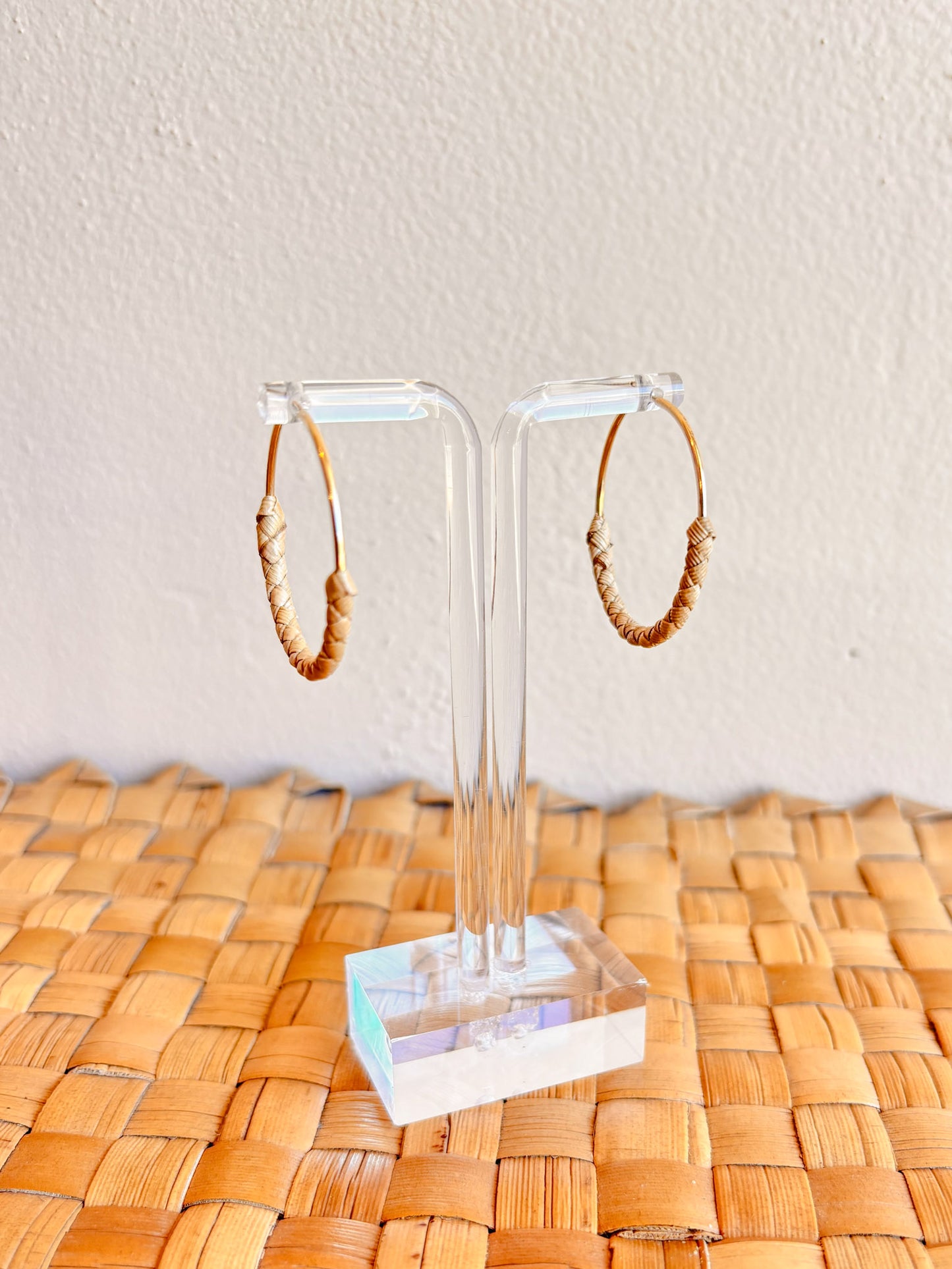 Lauhala Endless Hoop Earrings