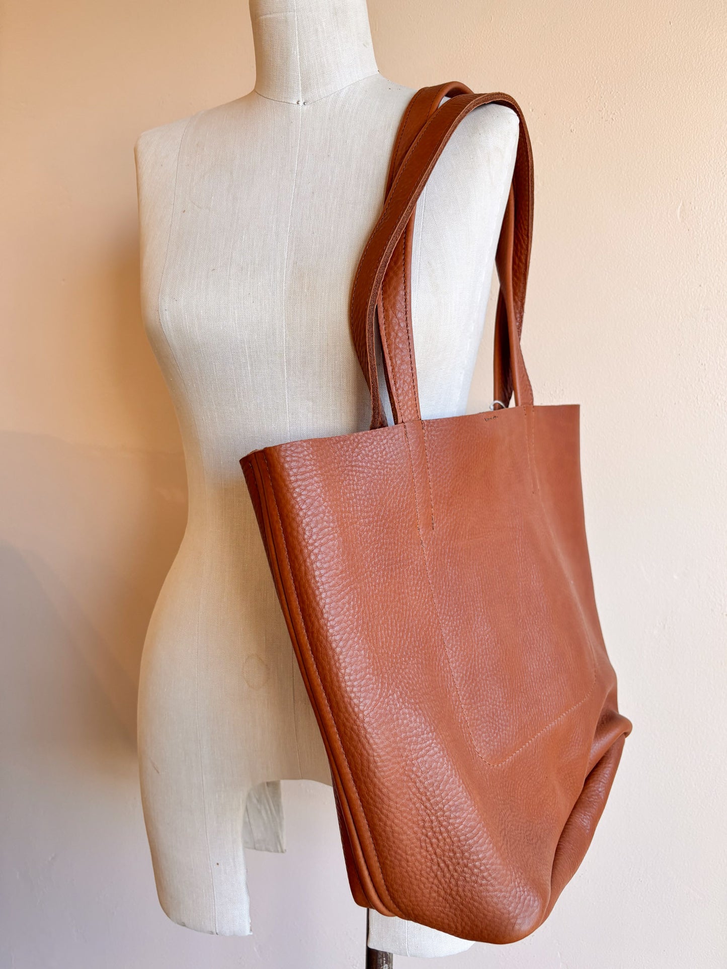 Leather Dottie Tote