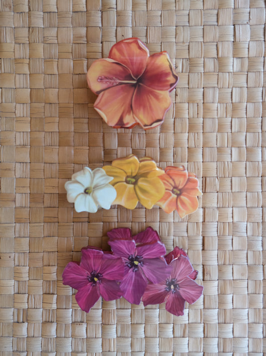 Painted Pua Hair Claw