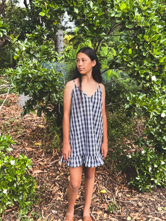 Wela Muʻu Mini Navy Palaka