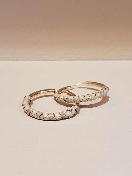 Lauhala Endless Hoop Earrings